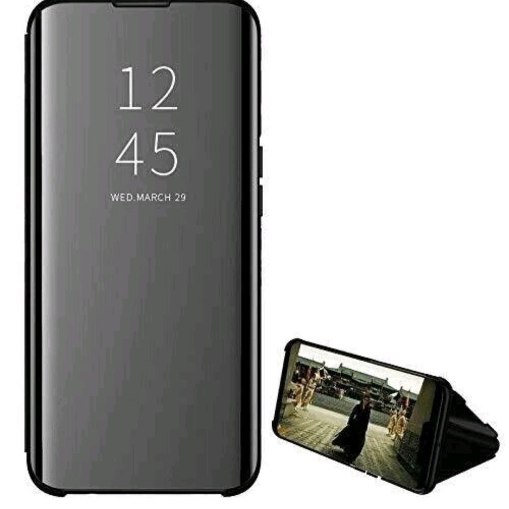 Samsung Galaxy S22 Black Clear View Standing Cover New